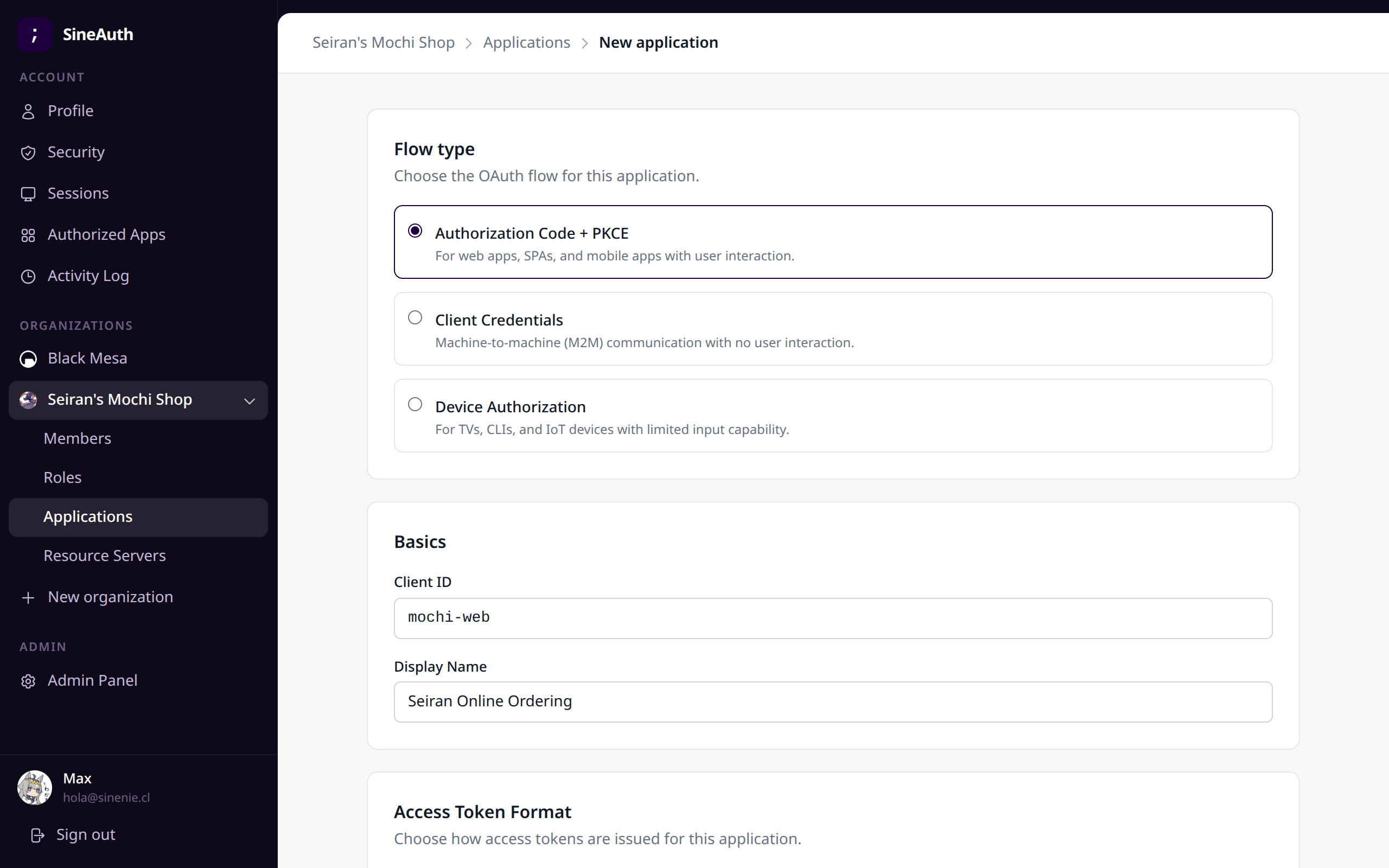 Manage your connected applications in one place.