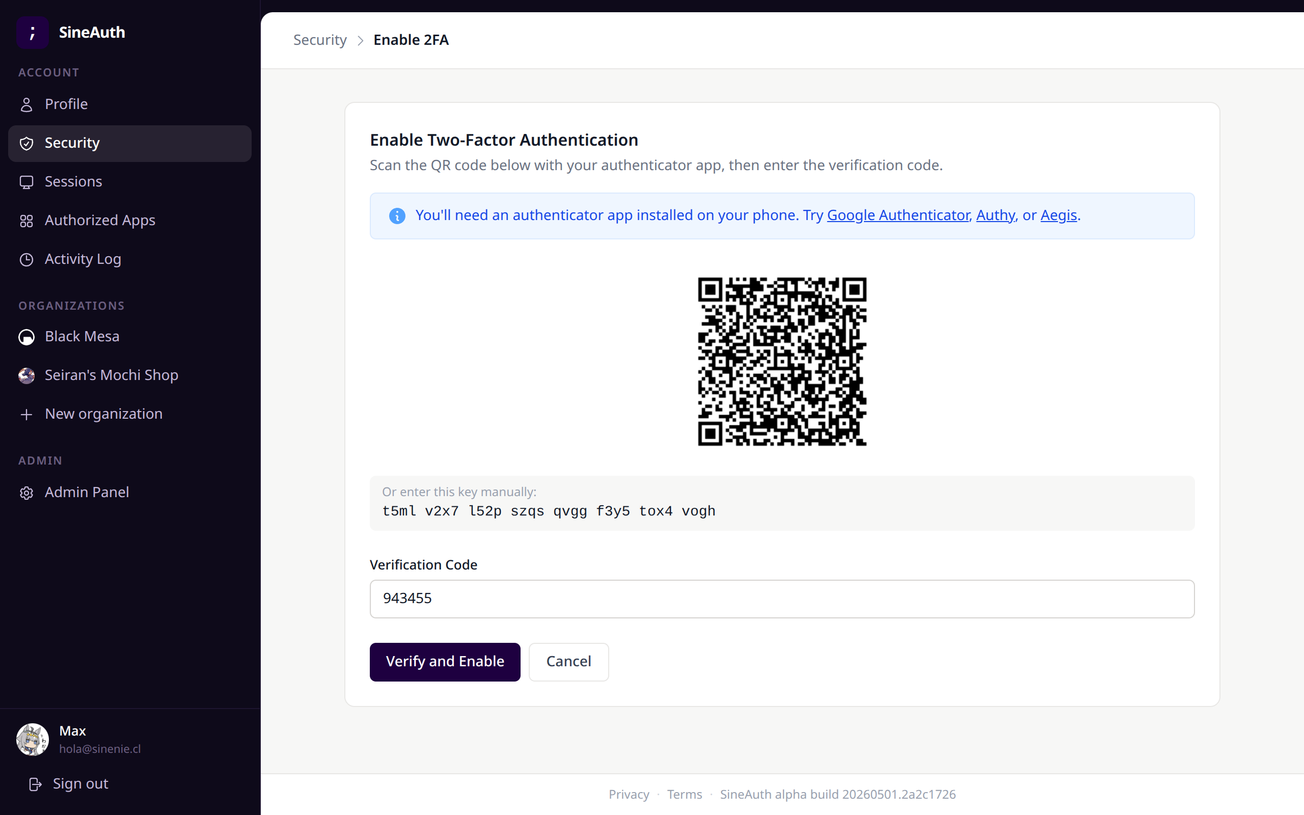Multi-factor authentication